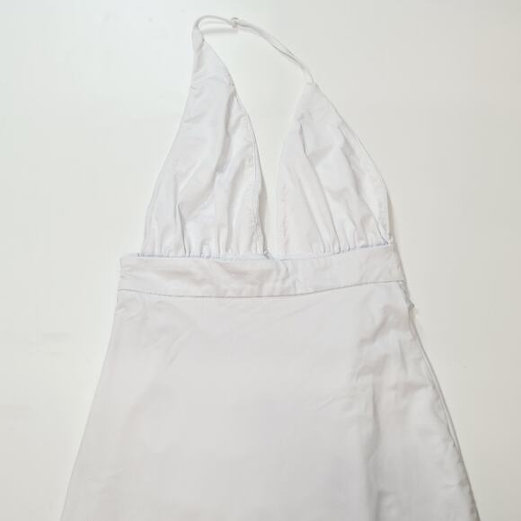 Superdown Mia Drape Slit Dress in White Small - Picture 9 of 14